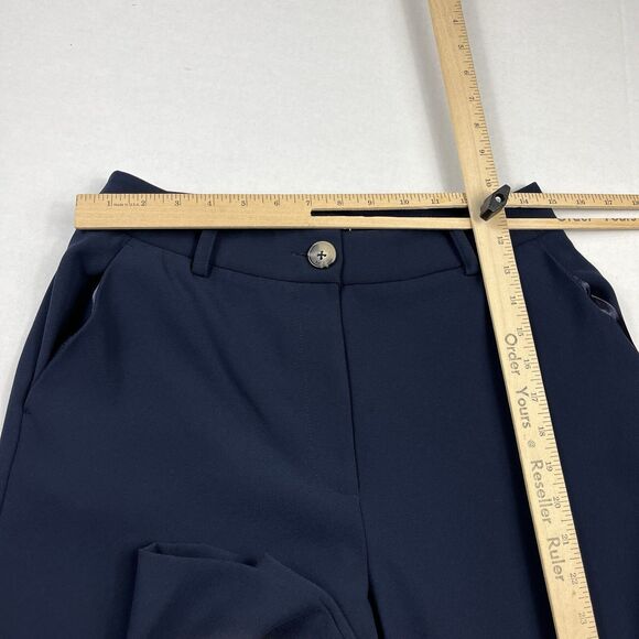Rachel Roy Collection Wide Leg Trousers Blue High Rise Workwear Elegant Pants 4 - Picture 8 of 13
